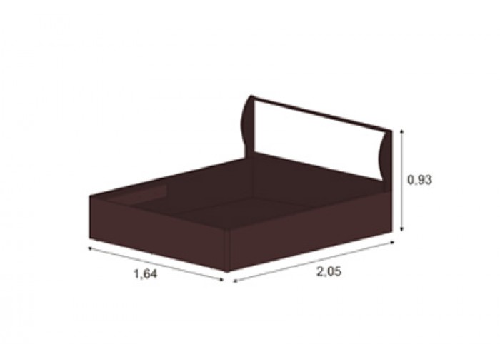 Кровать 1,6 арт.001 с щитовым основанием | КЭТ