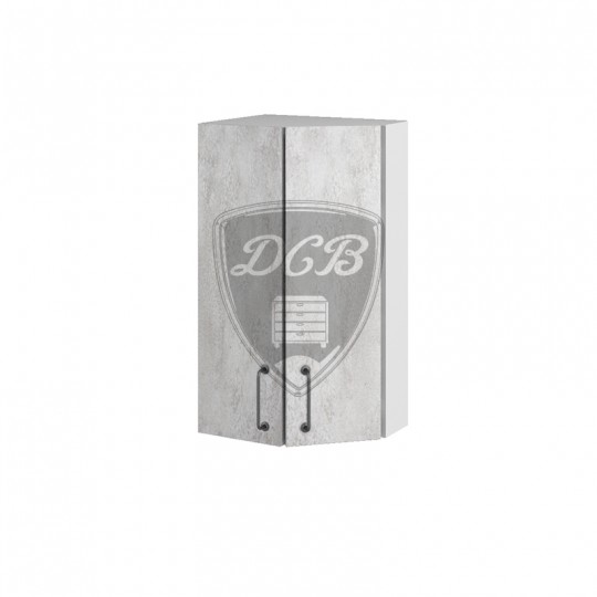 Лофт шкаф навесной торцевой угловой на 400 | ПТ400