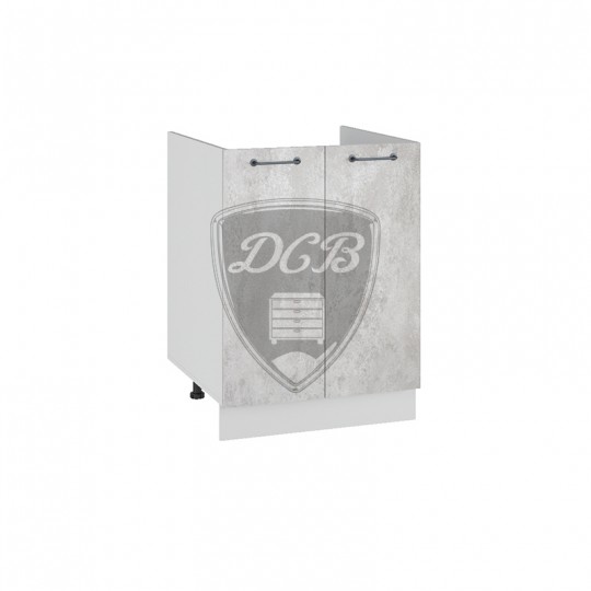 Лофт шкаф нижний мойка на 600 (2 двери) | СМ600