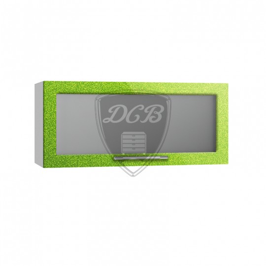 Олива шкаф навесной горизонтальный со стеклом на 800 | ПГС800